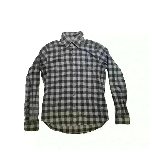 Proper Cloth Other - Proper Cloth Button Shirt Men Sz S Blue Plaid Plaid 100% Cotton Bespoke Business
